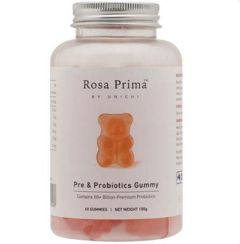 Unichi Rosa Prima Pre & Probiotics Gummy 2 x 60 Gummies Twin Pack Unichi Rosa Prima Pre & Probiotics Gummy 2 x 60 Gummies Twin Pack
