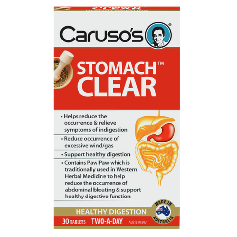 Caruso's Natural Health Stomach Clear 30 Tablets Caruso's Natural Health Stomach Clear 30 Tablets