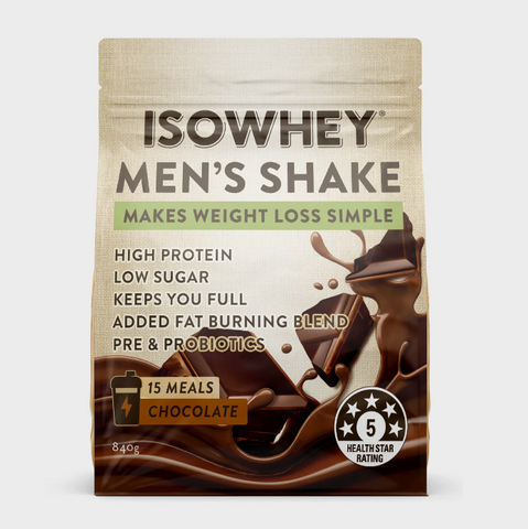 IsoWhey Men's Shake Chocolate 840g (15 Meals) IsoWhey Men's Shake Chocolate 840g (15 Meals)