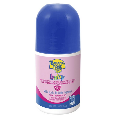 Banana Boat Baby SPF 50+ Roll On 75mL Banana Boat Baby SPF 50+ Roll On 75mL