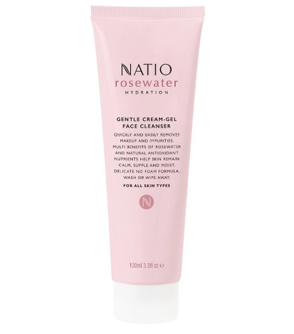 Natio Rosewater Hydration Gentle Cream-Gel Face Cleanser 100mL Natio Rosewater Hydration Gentle Cream-Gel Face Cleanser 100mL