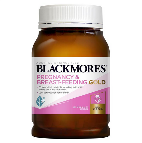 Blackmores Pregnancy and Breastfeeding Gold 180 Capsules Blackmores Pregnancy and Breastfeeding Gold 180 Capsules