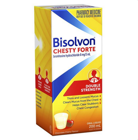 Bisolvon Chesty Forte Cough Liquid 200mL (Limit ONE per Order) Bisolvon Chesty Forte Cough Liquid 200mL (Limit ONE per Order)