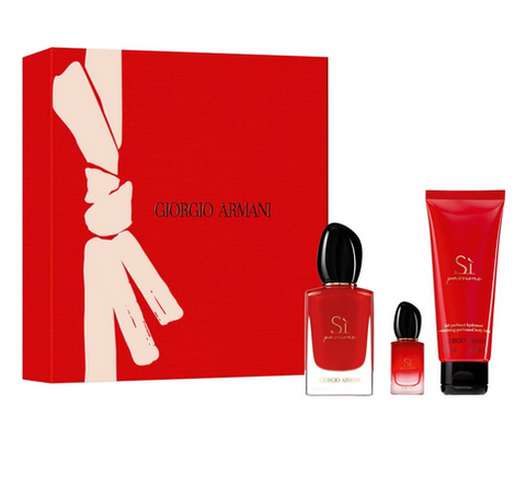 Giorgio Armani SI Passione Eau De Parfum 50mL 3 Piece Set (EDP 50ML+ EDP 7ML+ BODY LTN 75ML) Giorgio Armani SI Passione Eau De Parfum 50mL 3 Piece Set (EDP 50ML+ EDP 7ML+ BODY LTN 75ML)