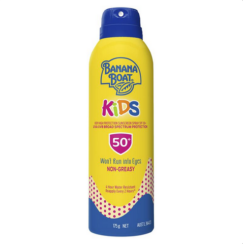 Banana Boat SPF 50+ Simply Protect Kids Clear Spray 175g Banana Boat SPF 50+ Simply Protect Kids Clear Spray 175g