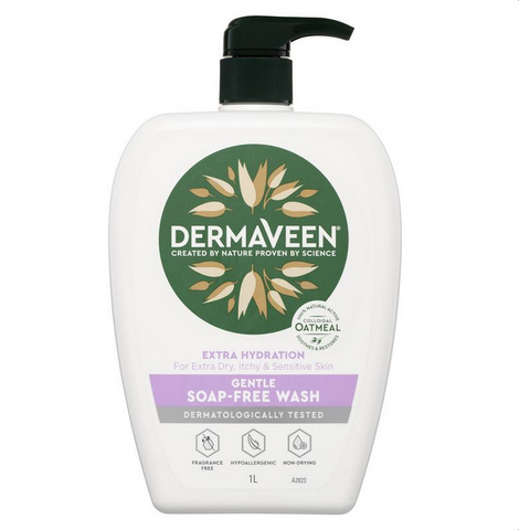 DermaVeen Extra Hydration Gentle Soap-Free Wash for Extra Dry, Itchy & Sensitive Skin 1L DermaVeen Extra Hydration Gentle Soap-Free Wash for Extra Dry, Itchy & Sensitive Skin 1L