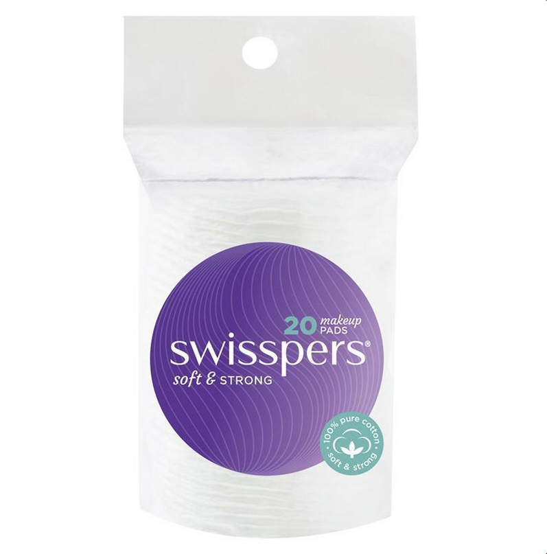 Swisspers Cotton Make Up Pads 20 Pack
