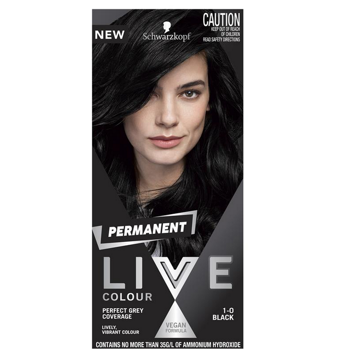 Schwarzkopf Live Colour Permanent 1.0 Black