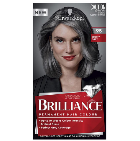 Schwarzkopf Brilliance Permanent Hair Colour 95 Smoky Grey Schwarzkopf Brilliance Permanent Hair Colour 95 Smoky Grey
