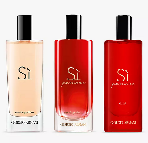 Giorgio Armani SI Mini Eau De Parfum 3 x 15mL Set Giorgio Armani SI Mini Eau De Parfum 3 x 15mL Set