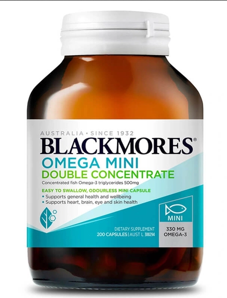 Blackmores Omega Mini Double Concentrate 200 Capsules