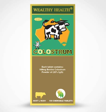 Wealthy Health Colostrum 168mg 100 Tablets Wealthy Health Colostrum 168mg 100 Tablets