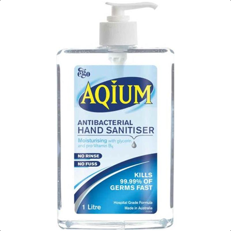 Aqium Antibacterial Hand Sanitiser 1L