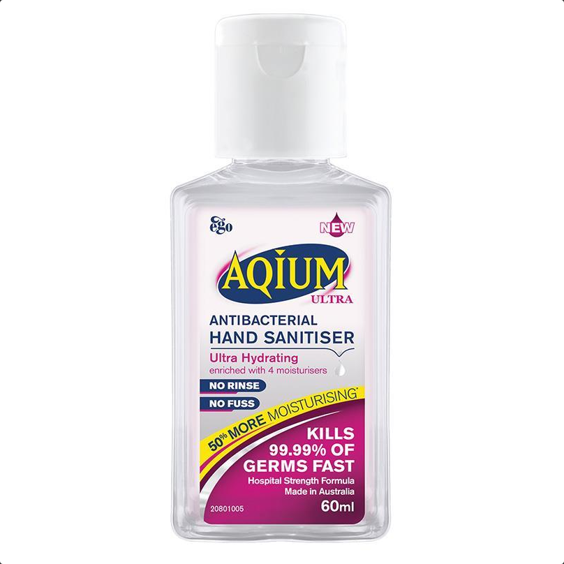 Aqium Antibacterial Hand Sanitiser Ultra 60mL