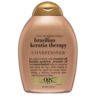 OGX Straightening Brazilian Keratin Therapy Conditioner 385mL OGX Straightening Brazilian Keratin Therapy Conditioner 385mL
