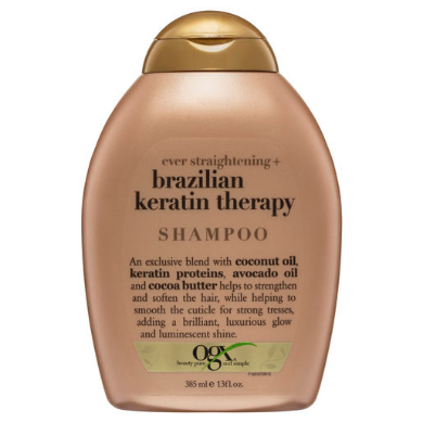 OGX Straightening Brazilian Keratin Therapy Shampoo 385mL OGX Straightening Brazilian Keratin Therapy Shampoo 385mL