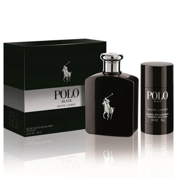 Ralph Lauren Polo Black 125mL EDT 2 Piece Gift Set