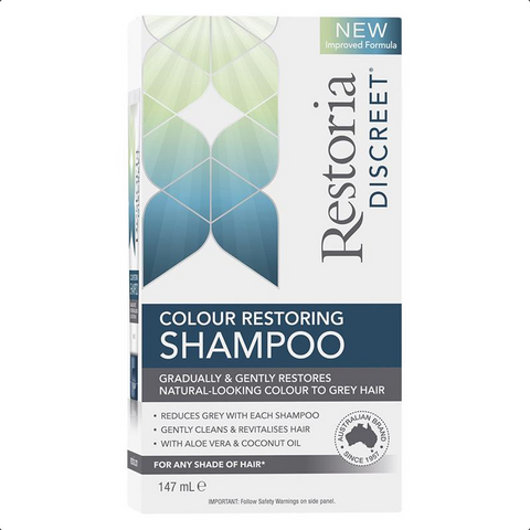 Restoria Discreet Colour Restoring Shampoo 147mL Restoria Discreet Colour Restoring Shampoo 147mL