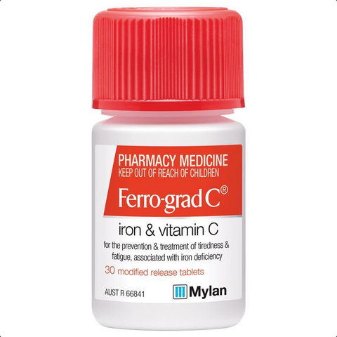 Ferro-grad C Iron & Vitamin C 30 Tablets (Limit ONE per Order) Ferro-grad C Iron & Vitamin C 30 Tablets (Limit ONE per Order)