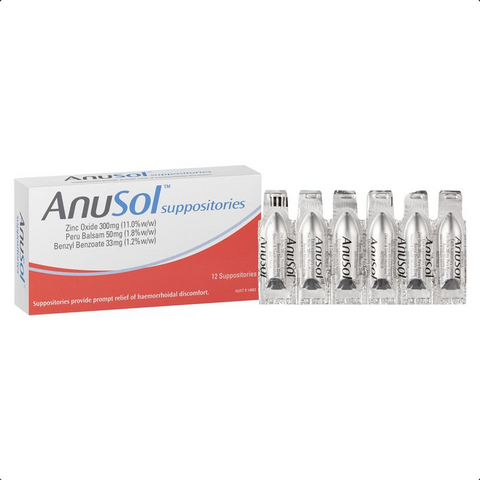 Anusol Suppositories 12 Anusol Suppositories 12