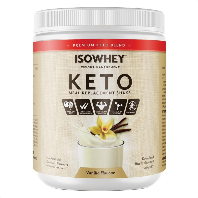 IsoWhey Keto Meal Replacement Shake Vanilla 550g
