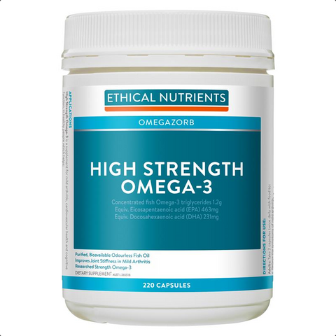 Ethical Nutrients High Strength Omega-3 Capsules 220 Capsules Ethical Nutrients High Strength Omega-3 Capsules 220 Capsules