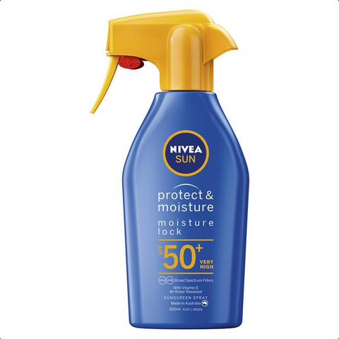 NIVEA SUN SPF 50+ Protect & Moisture Trigger Spray 300mL NIVEA SUN SPF 50+ Protect & Moisture Trigger Spray 300mL