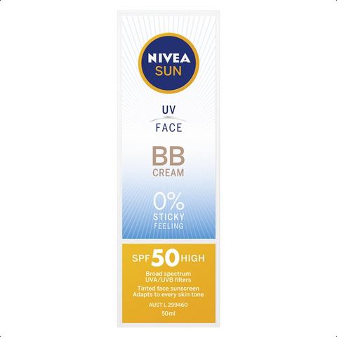 NIVEA SUN SPF 50+ UV Face BB Cream 50mL NIVEA SUN SPF 50+ UV Face BB Cream 50mL