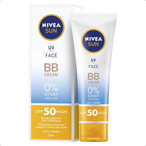 NIVEA SUN SPF 50+ UV Face BB Cream 50mL NIVEA SUN SPF 50+ UV Face BB Cream 50mL