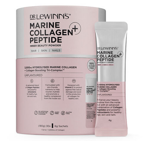 Dr LeWinn's Marine Collagen Peptide + Inner Beauty Powder 30 x 6g Sachets Dr LeWinn's Marine Collagen Peptide + Inner Beauty Powder 30 x 6g Sachets