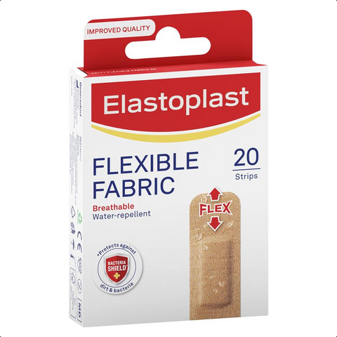 Elastoplast Flexible Fabric Strips 20 Pack Elastoplast Flexible Fabric Strips 20 Pack