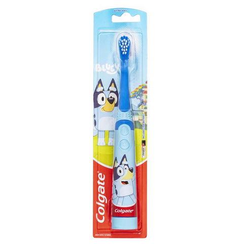 Colgate Toothbrush Battery Kids Sonic Bluey - Assorted Colgate Toothbrush Battery Kids Sonic Bluey - Assorted