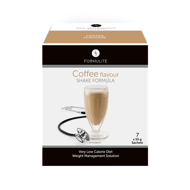 Formulite Meal Replacement Shake Sachet Box - Coffee Flavour 7 x 55g Serves