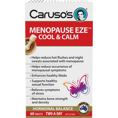 Caruso's Natural Health Menopause EZE Cool & Calm 60 Tablets Caruso's Natural Health Menopause EZE Cool & Calm 60 Tablets