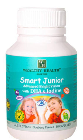 Wealthy Health Smart Junior Advanced Bright vision with DHA & Iodine 60 Capsules Wealthy Health Smart Junior Advanced Bright vision with DHA & Iodine 60 Capsules