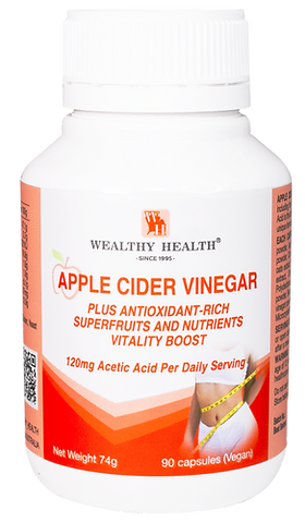 Wealthy Health Apple Cider Vinegar 90 Capsules Wealthy Health Apple Cider Vinegar 90 Capsules
