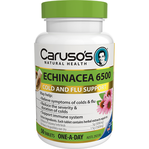 Caruso's Natural Health Echinacea 6500 50 Tablets Caruso's Natural Health Echinacea 6500 50 Tablets