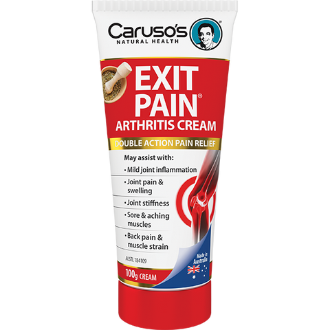 Caruso's Natural Health Exit Pain Arthritis Cream 100g Caruso's Natural Health Exit Pain Arthritis Cream 100g
