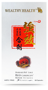 POTENT Potent PSP 3 in 1 Red Cordyceps Reishi Tremella 60 Capsules