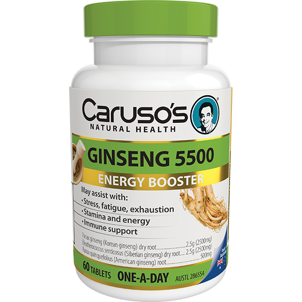 Caruso's Natural Health Ginseng 5500 60 Tablets