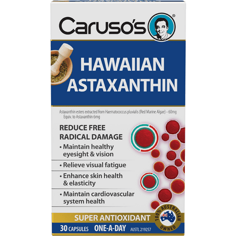 Caruso's Natural Health Hawaiian Astaxanthin 30 Capsules Caruso's Natural Health Hawaiian Astaxanthin 30 Capsules