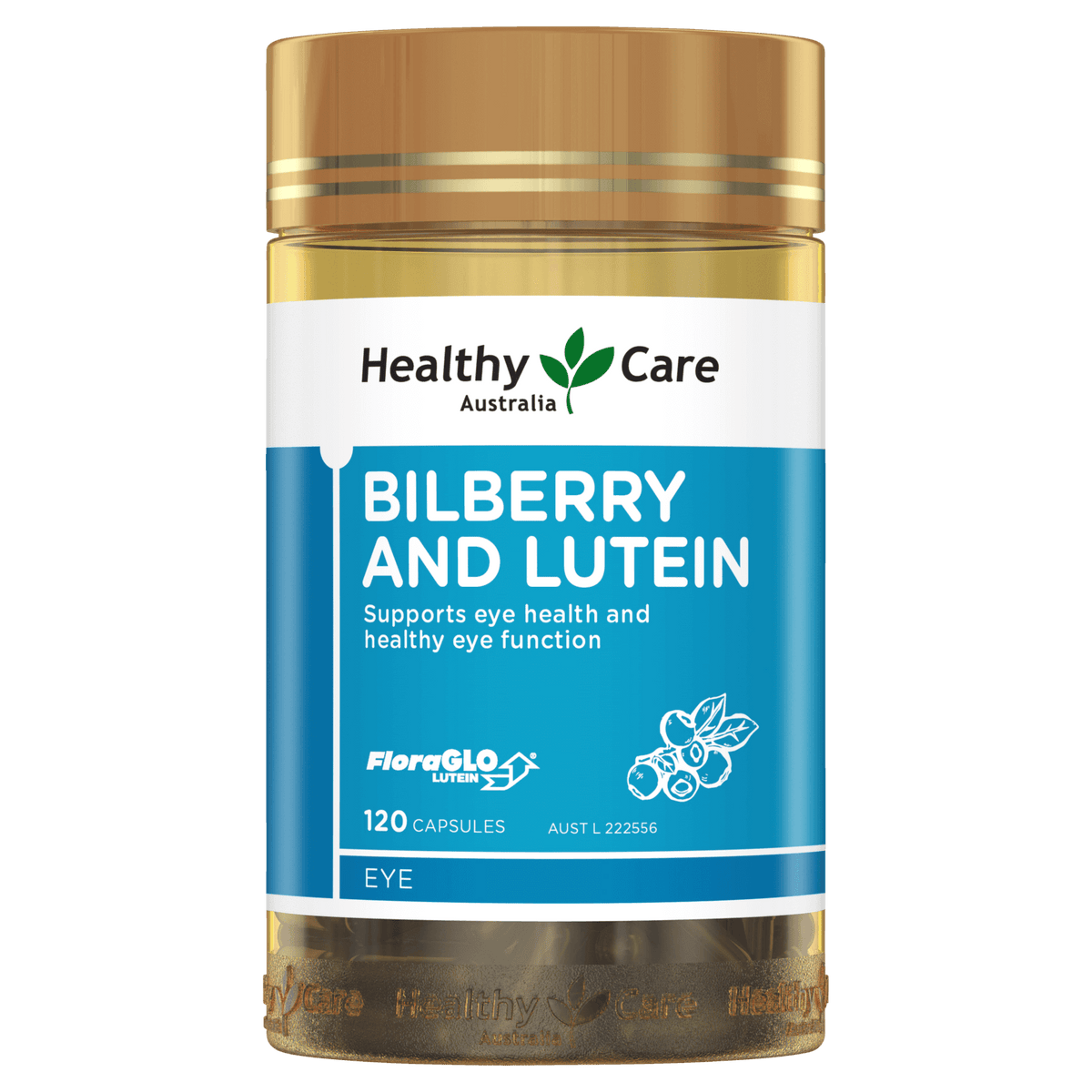 Healthy Care Bilberry and Lutein 120 Capsules