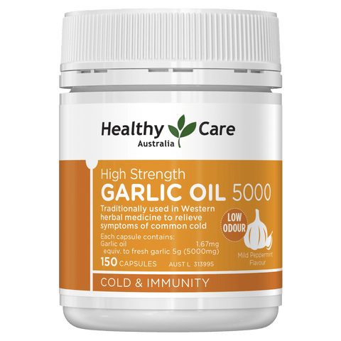 Healthy Care High Strength Garlic Oil 5000 150 Capsules Healthy Care High Strength Garlic Oil 5000 150 Capsules