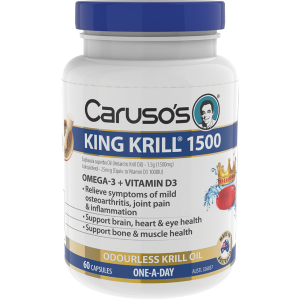 Caruso's Natural Health King Krill 1500mg 60 Capsules