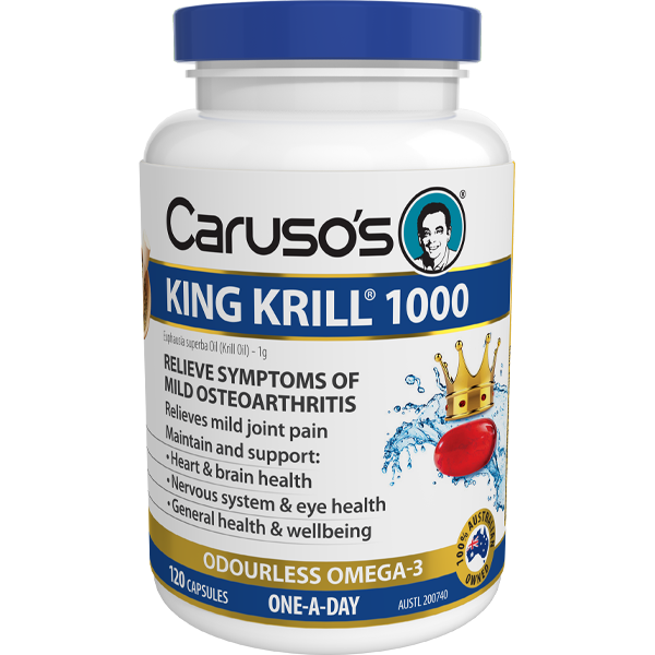 Caruso's Natural Health King Krill 1000mg 120 Capsules