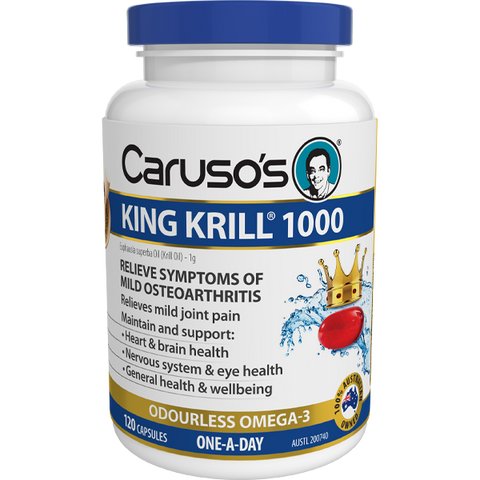Caruso's Natural Health King Krill 1000mg 120 Capsules Caruso's Natural Health King Krill 1000mg 120 Capsules