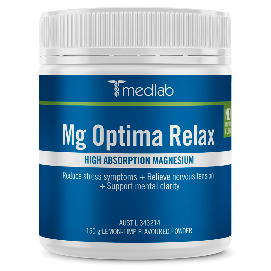 Medlab Mg Optima Relax Lemon Lime Flavour 150g