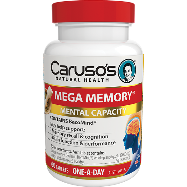 Caruso's Natural Health Mega Memory 60 Tablets