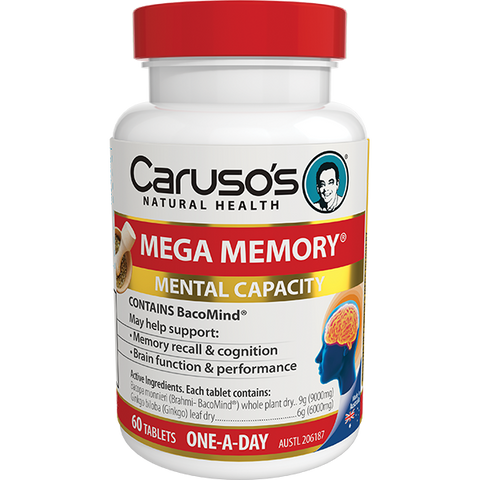 Caruso's Natural Health Mega Memory 60 Tablets Caruso's Natural Health Mega Memory 60 Tablets