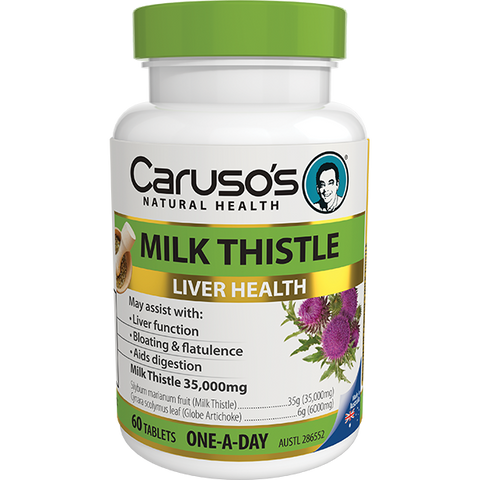 Caruso's Natural Health Milk Thistle 60 Tablets Caruso's Natural Health Milk Thistle 60 Tablets